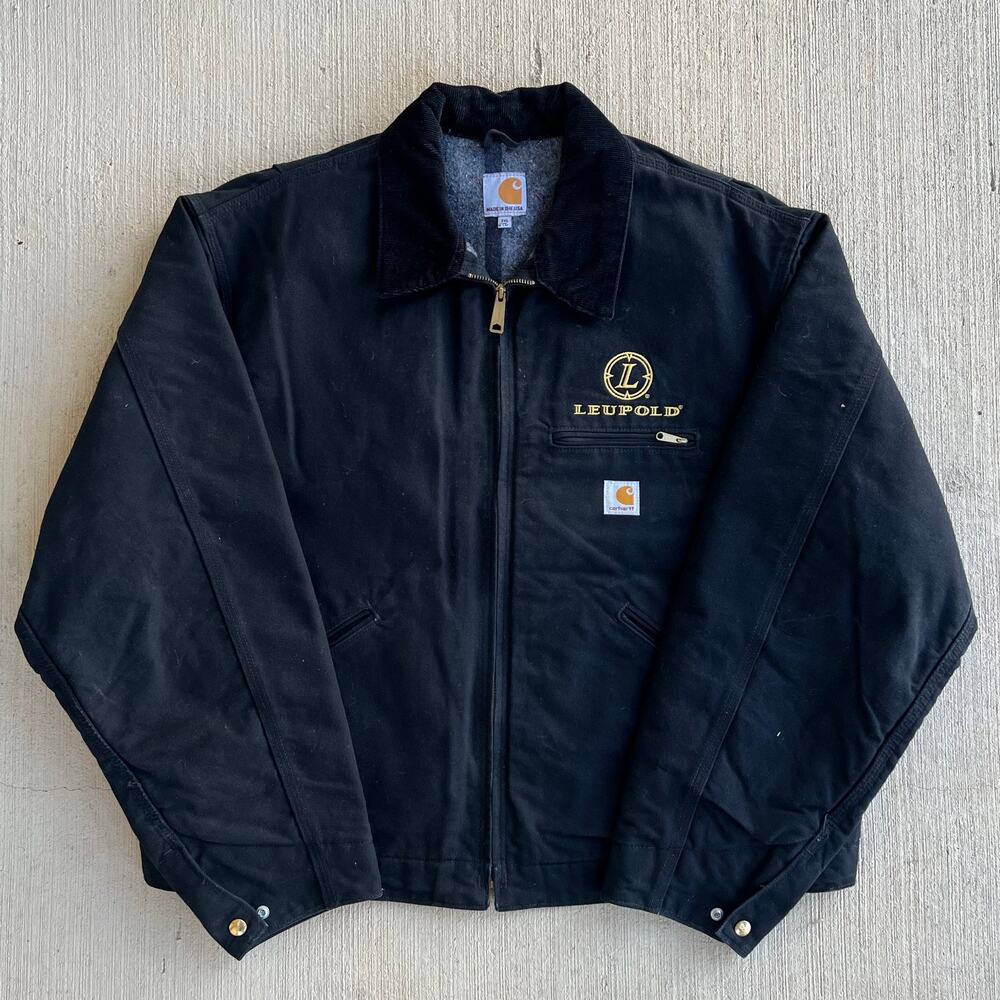 Carhartt J001 BLK black Detroit work wear jacket